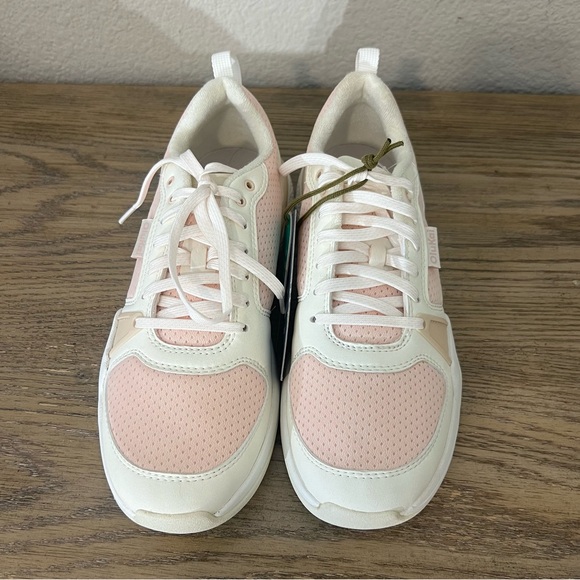 NWT Olukai women’s Anau pickleball sneakers rose dust pink bright white size 8.5 - Picture 7 of 12